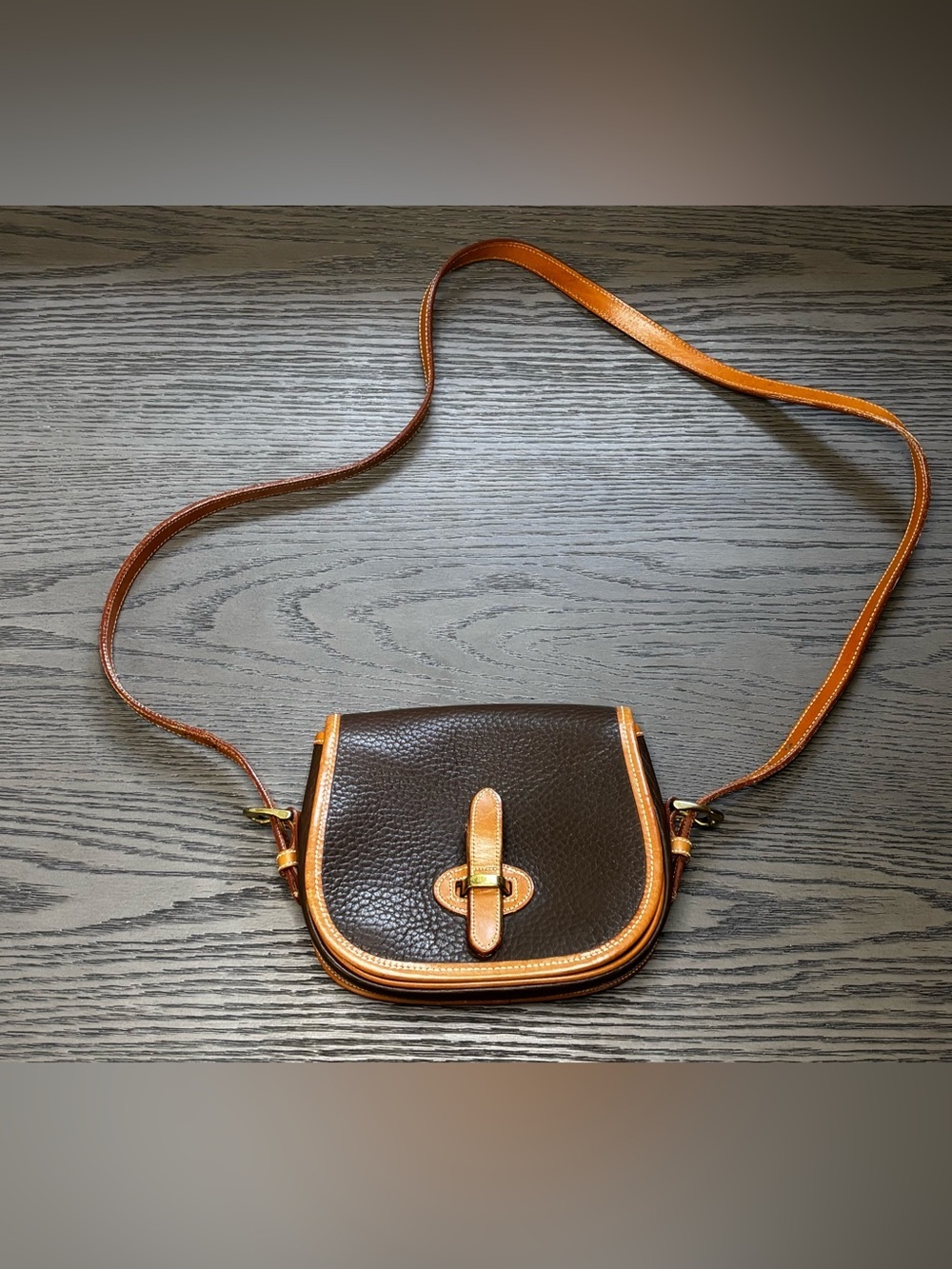 Vintage Dooney & Bourke AWL Mini Equestrian Bridle Saddle Crossbody USA Rare